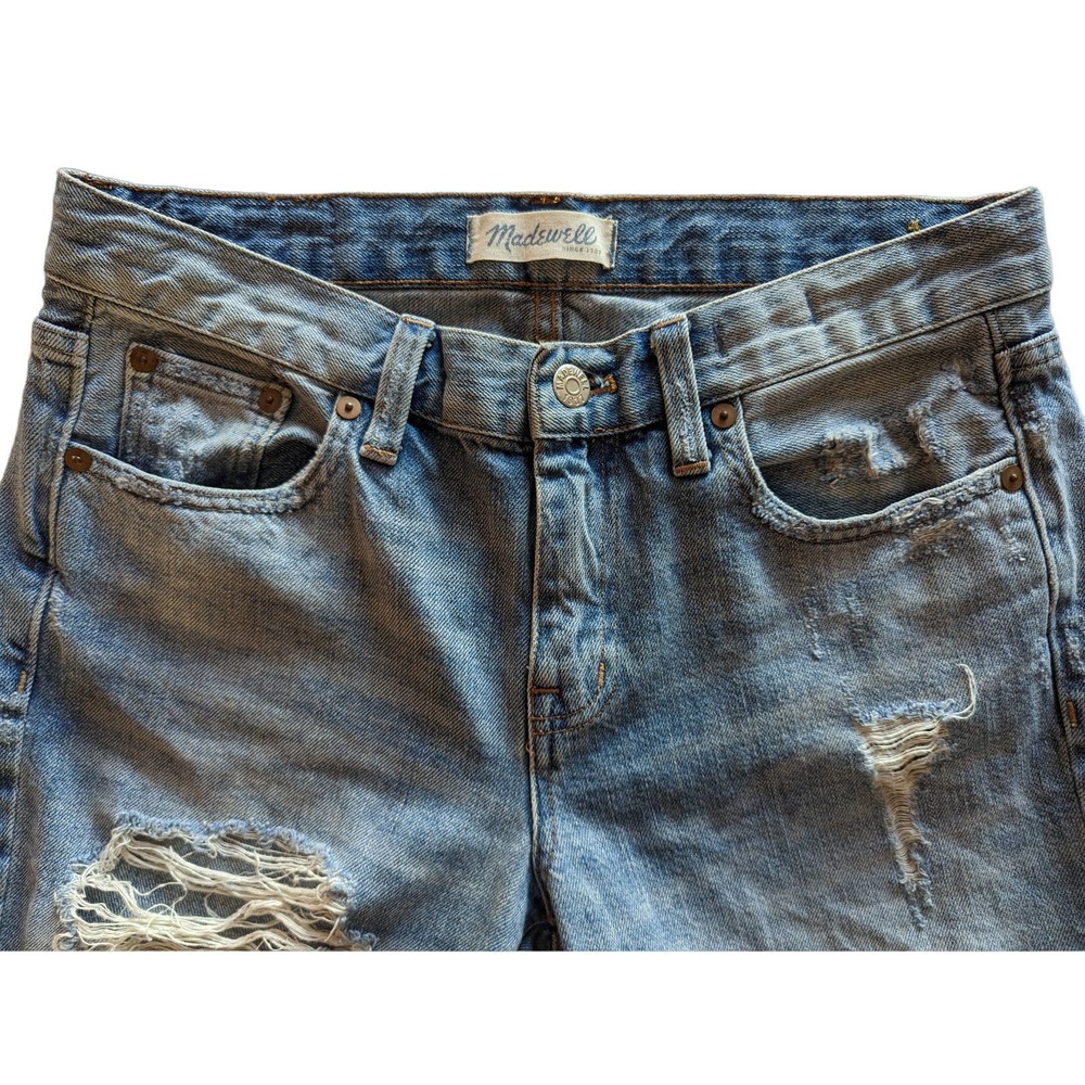 Madewell High Rise Baggy Slouchy Loose Distressed Boy Jeans Size 26